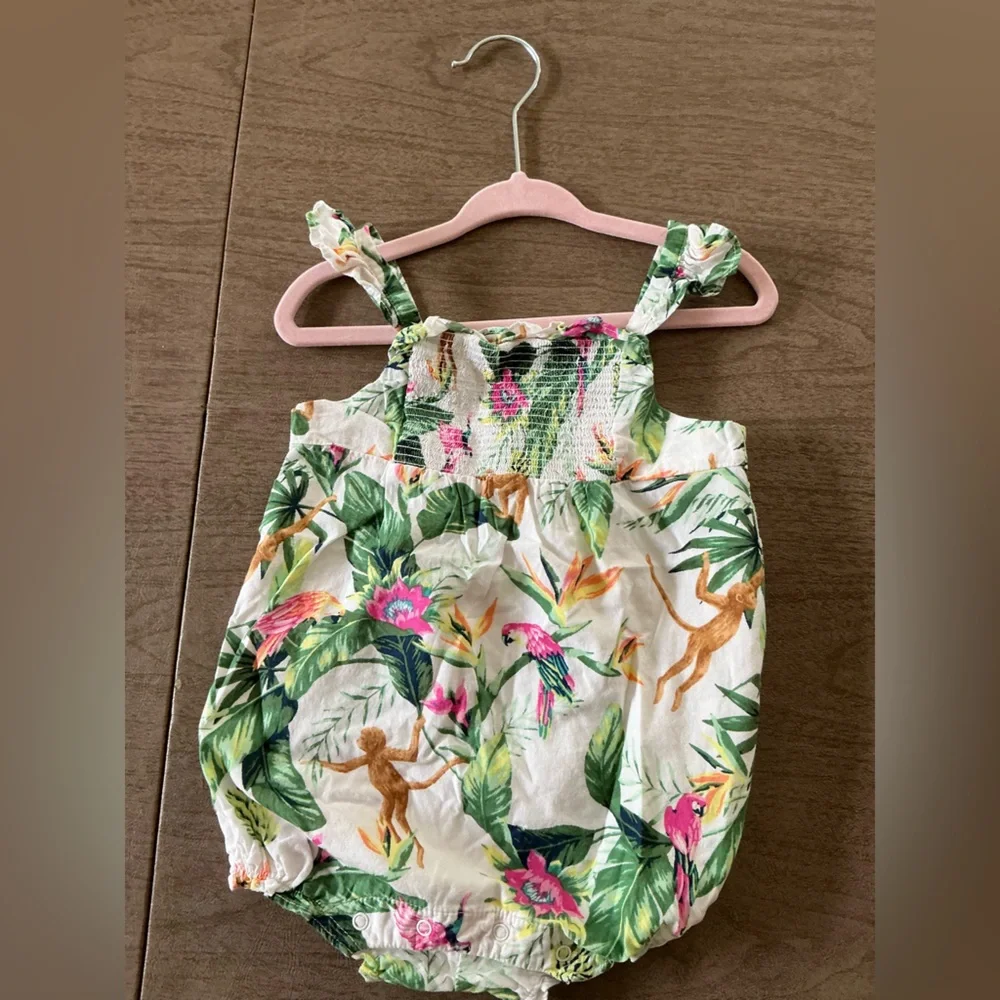 Janie and Jack tropical romper - Picture 1 of 3